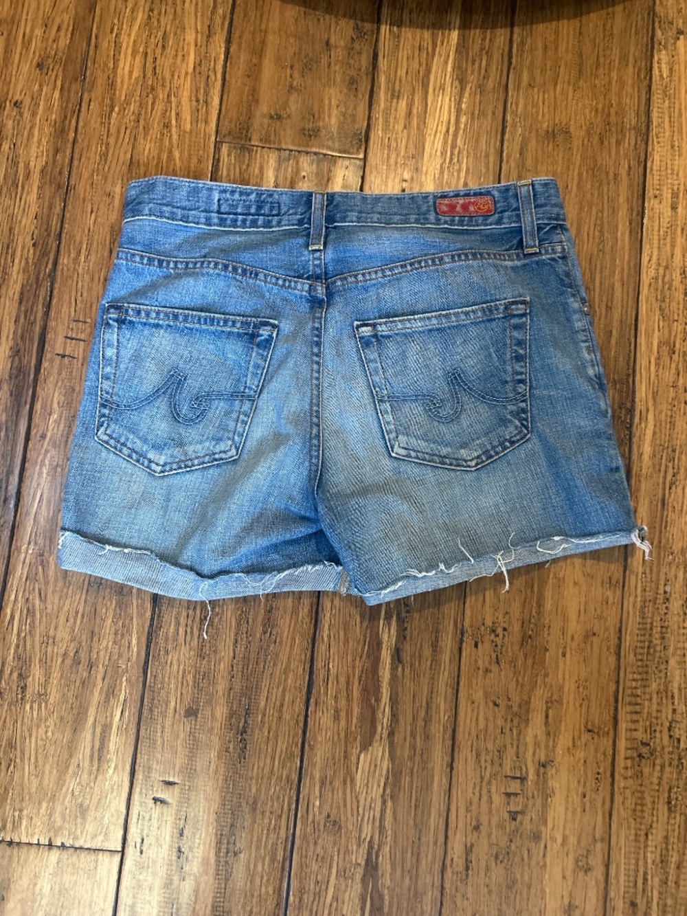 AG ex boyfriend roll up shorts size 26 small Bundle with Joes and Hudson short - Picture 2 of 9